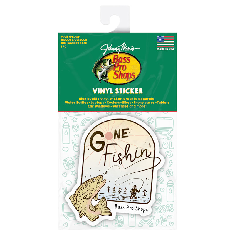 Bass Pro Shops Gone Fishin' Sticker
