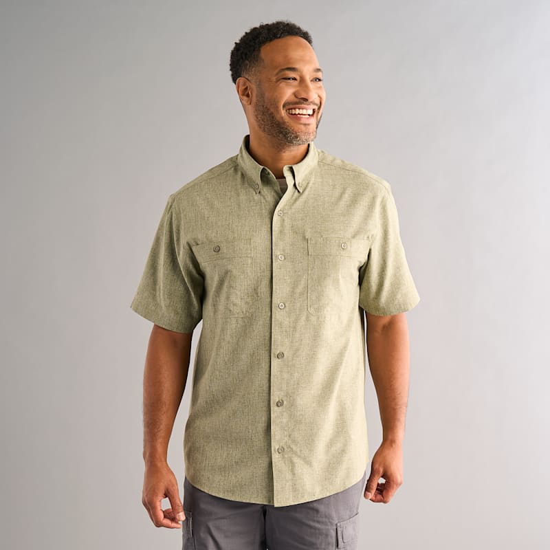 RedHead Short-Sleeve Crosshatch Shirt