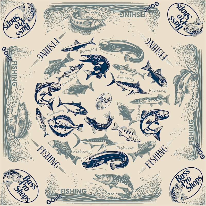 Bass Pro Shops Sports Fishing Bandana