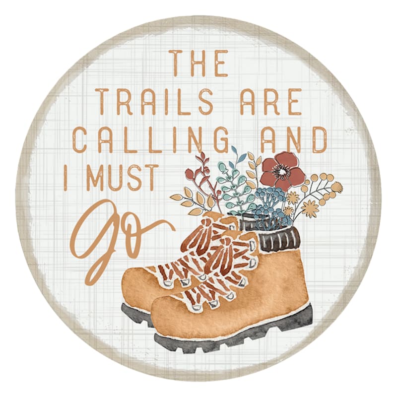 Sincere Surroundings Trails Calling Round Magnet