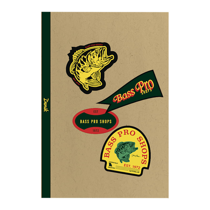Denik Bass Pro Shops Patches Notebook