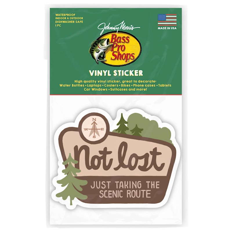 Bass Pro Shops Not Lost Vinyl Sticker