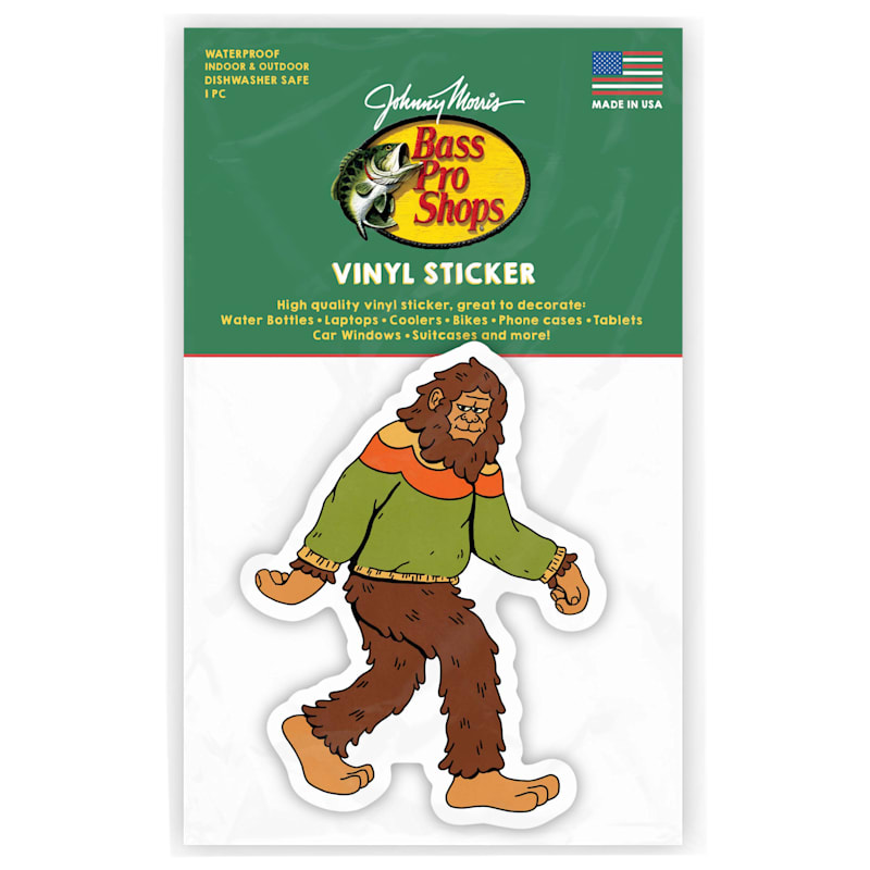 Bass Pro Shops Bigfoot Sweater Vinyl Sticker