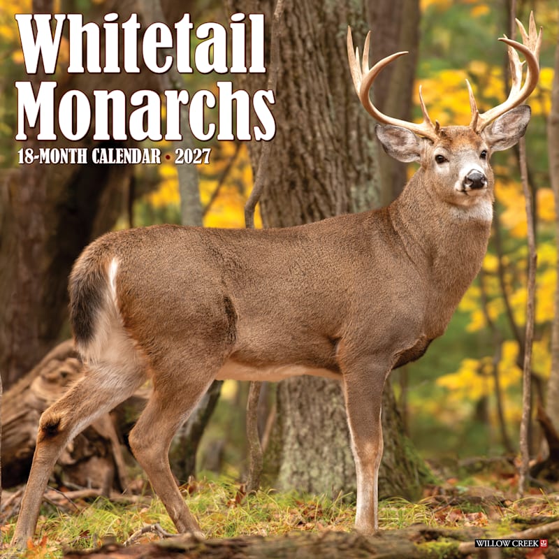 Willow Creek Press 2027 Whitetail Monarchs 18-Month Wall Calendar