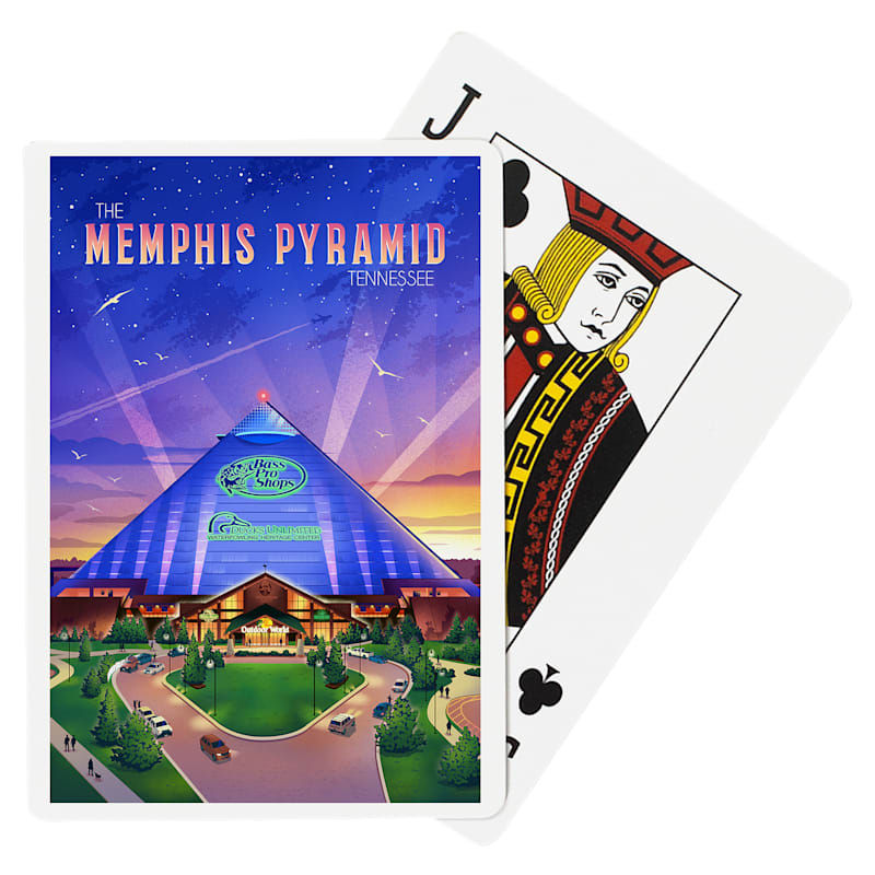 Lantern Press The Memphis Pyramid Tennessee Playing Cards
