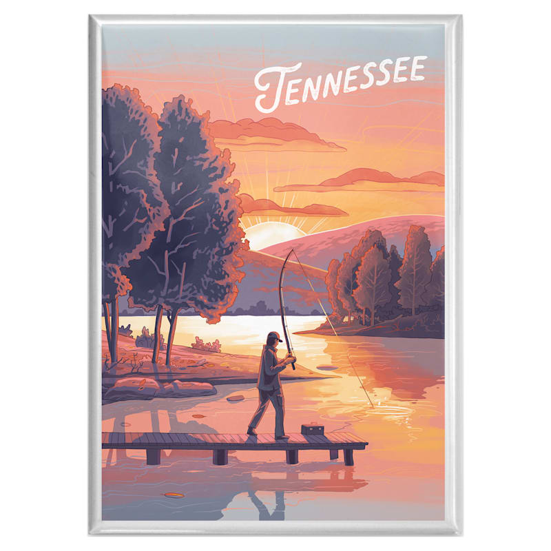 Lantern Press Tennessee Fishing Magnet