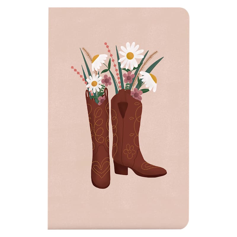 Denik Boots and Flowers Notebook