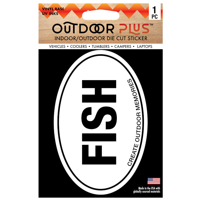 Outdoor-Plus Fish Sticker