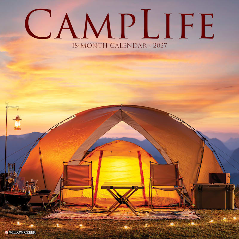 Willow Creek Press 2027 Camp Life 18-Month Wall Calendar