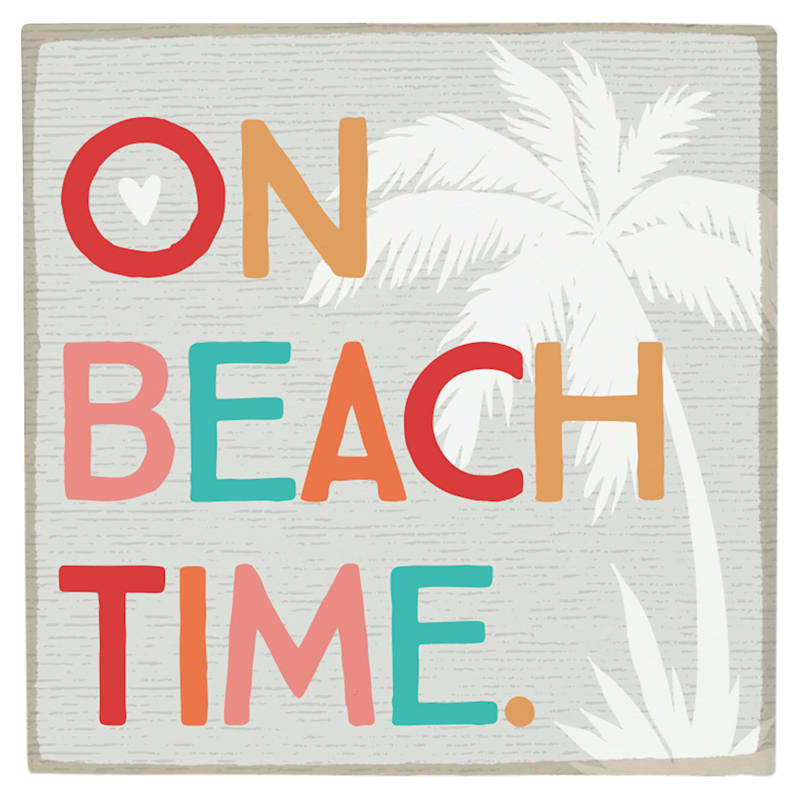 Sincere Surroundings On Beach Time Square Magnet