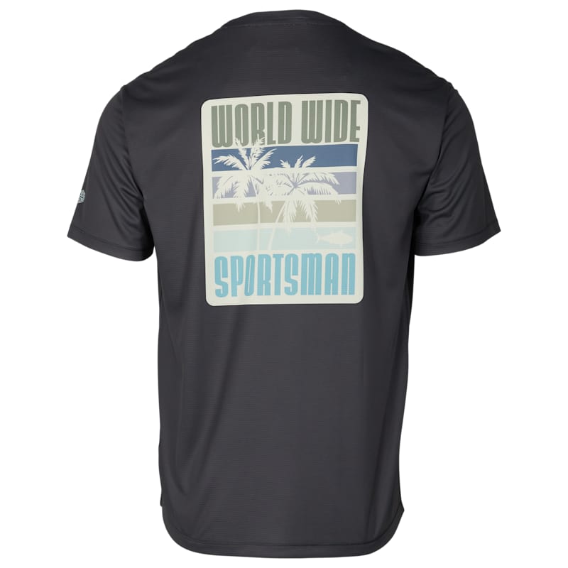World Wide Sportsman 3D Cool Palm Graphic Short-Sleeve Casting Shirt