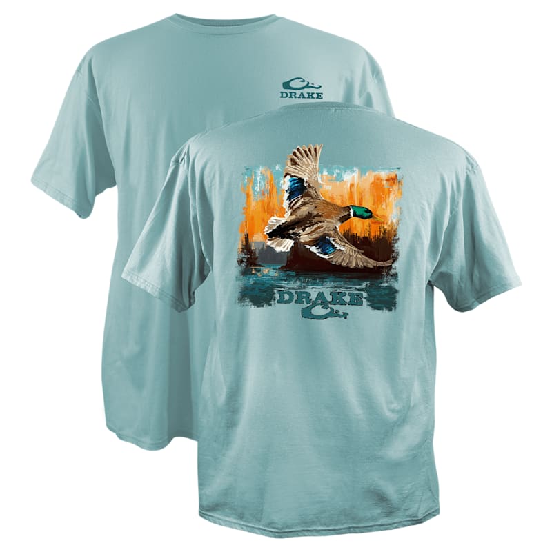 Drake Waterfowl Watercolor Mallard Short-Sleeve T-Shirt