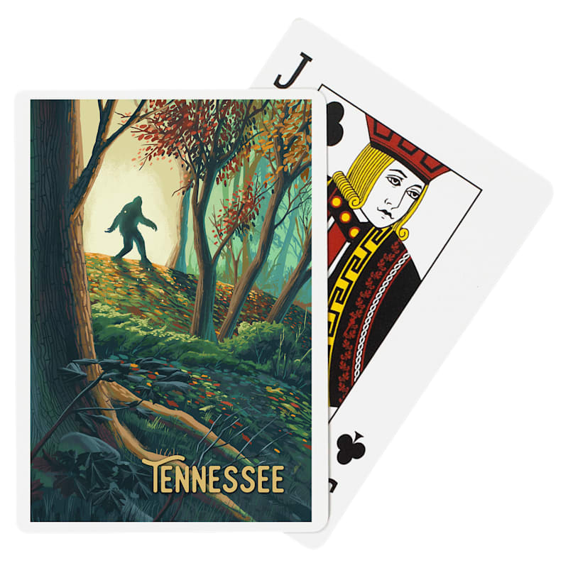 Lantern Press Tennessee Bigfoot Playing Cards