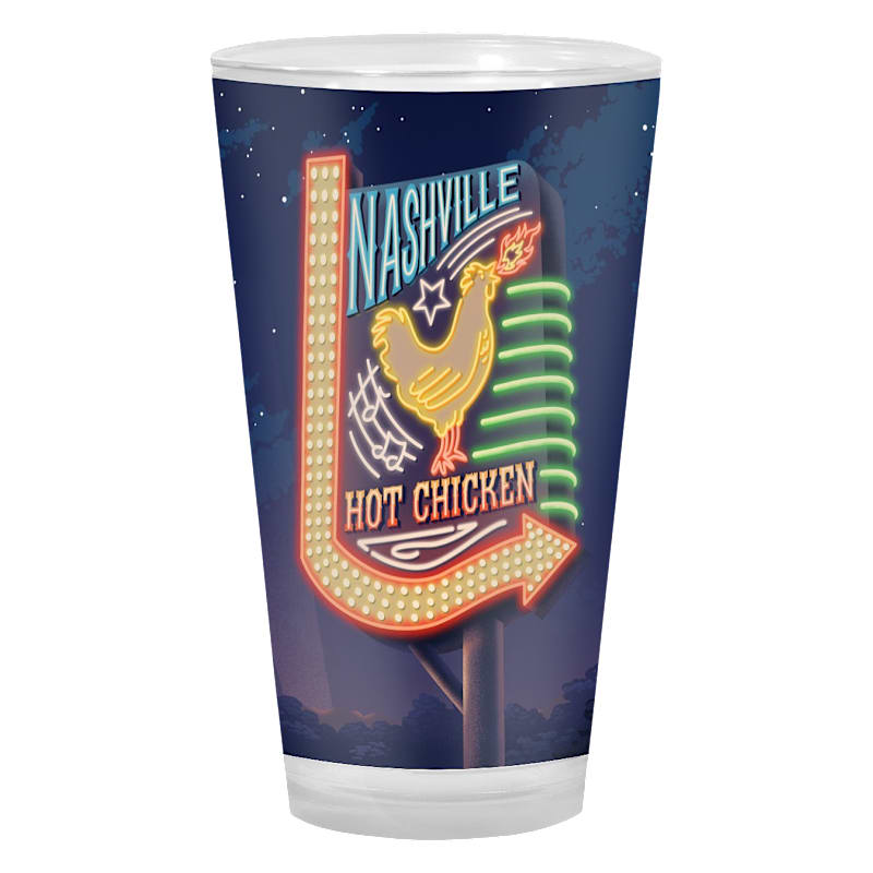 Lantern Press Nashville Hot Chicken Pint Glass