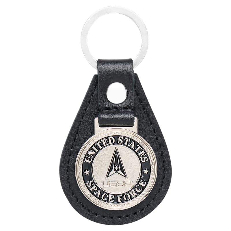Bass Pro Shops Space Force Leather Keychain