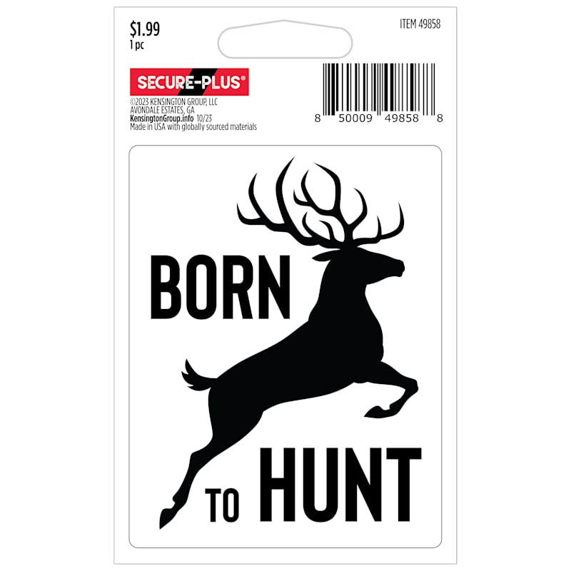 Secure-Plus Born to Hunt Sticker
