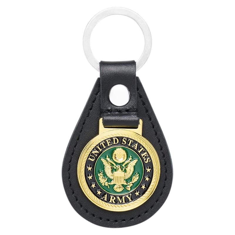 Bass Pro Shops Army Leather Keychain