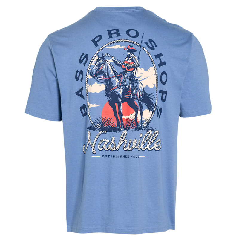 Bass Pro Shops Nashville Tennessee Cowboy Angler Short-Sleeve T-Shirt