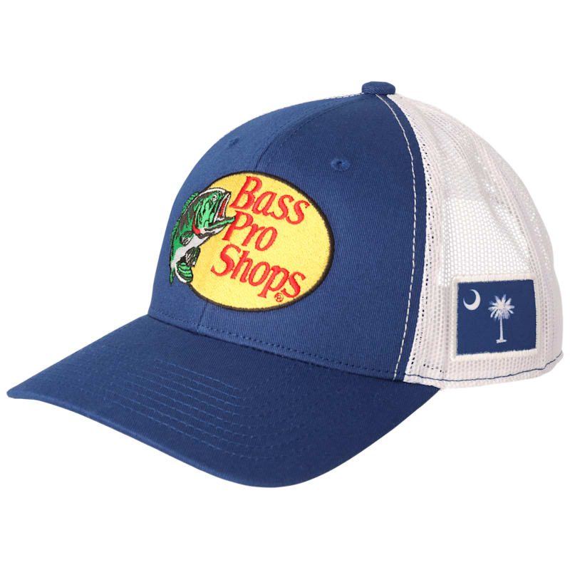 Bass Pro Shops Woodcut Logo and South Carolina Flag Snapback Cap