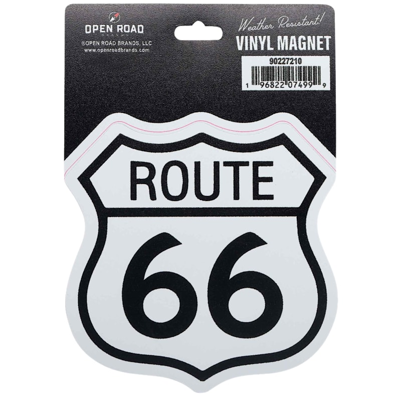 Open Road Brands Route 66 Vinyl Magnet