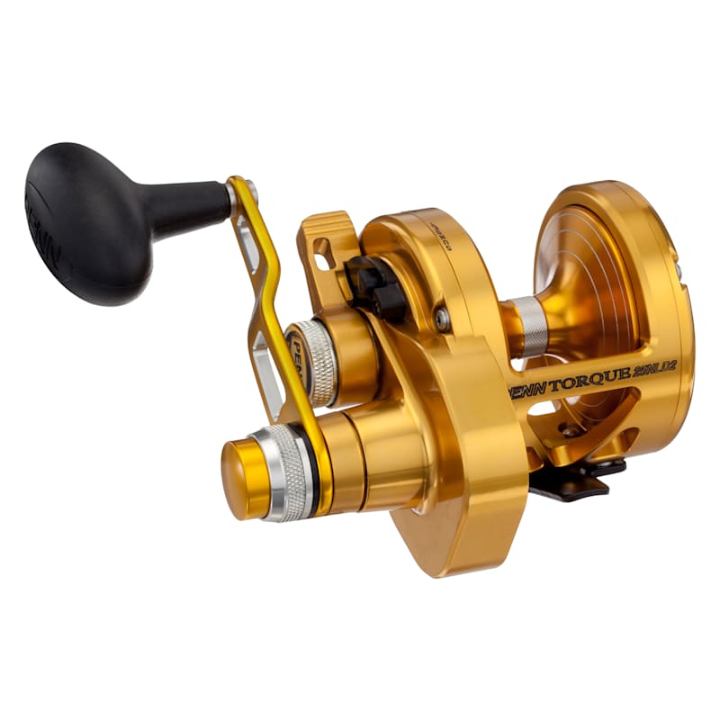 PENN Torque Two-Speed Lever Drag Gold Reel
