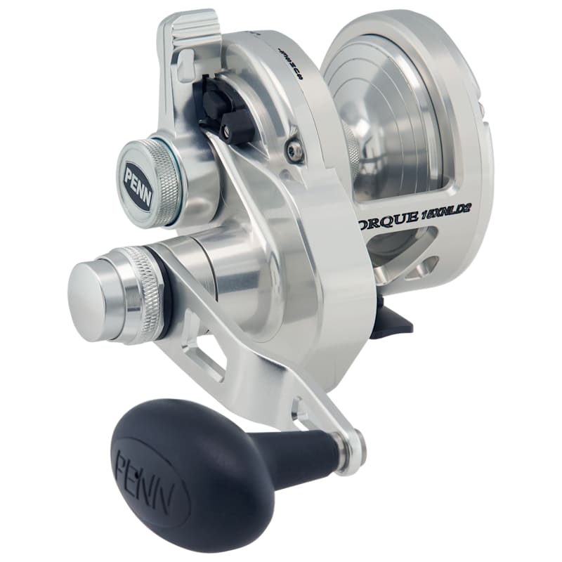 PENN Torque Two-Speed Lever Drag Silver Reel