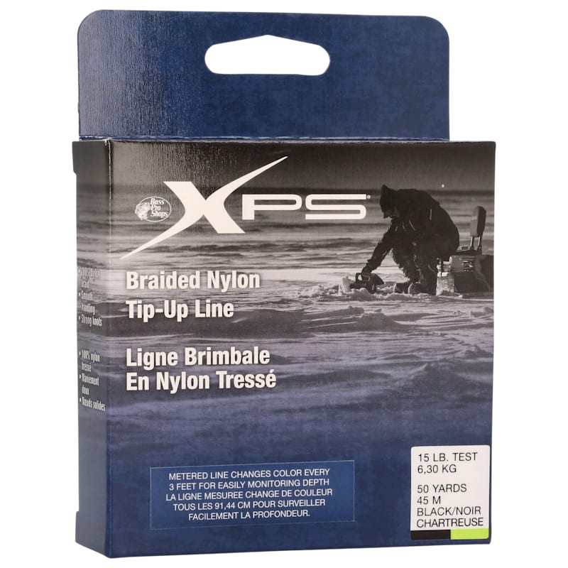 Bass Pro Shops XPS Metered Braided Nylon Tip-Up Ice Fishing Line
