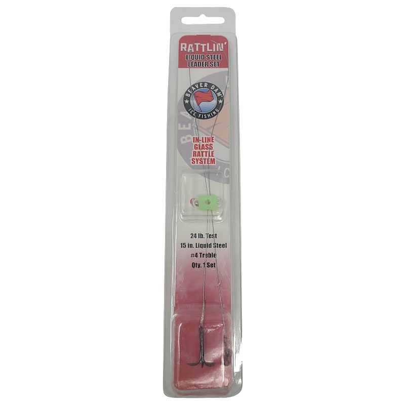 Beaver Dam Rattlin' Liquid Steel Ice Leader Rig