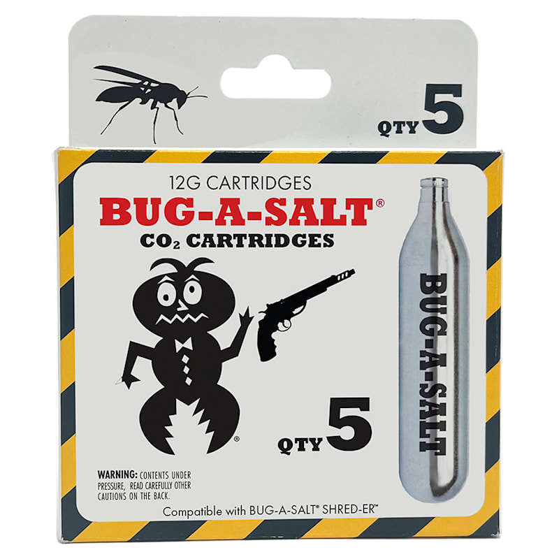 BUG-A-SALT SHRED-ER Crosman CO2 Cartridge 5-Pack