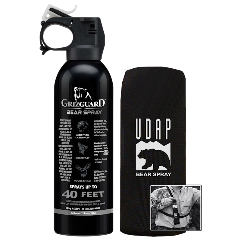 UDAP Griz Guard 13.4-oz. Bear Spray with Holster