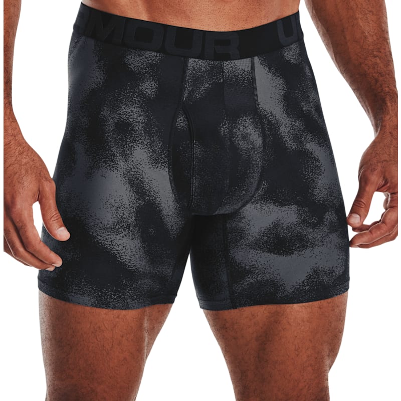 Under Armour Tech 6" Patterned Boxerjock Shorts for Men