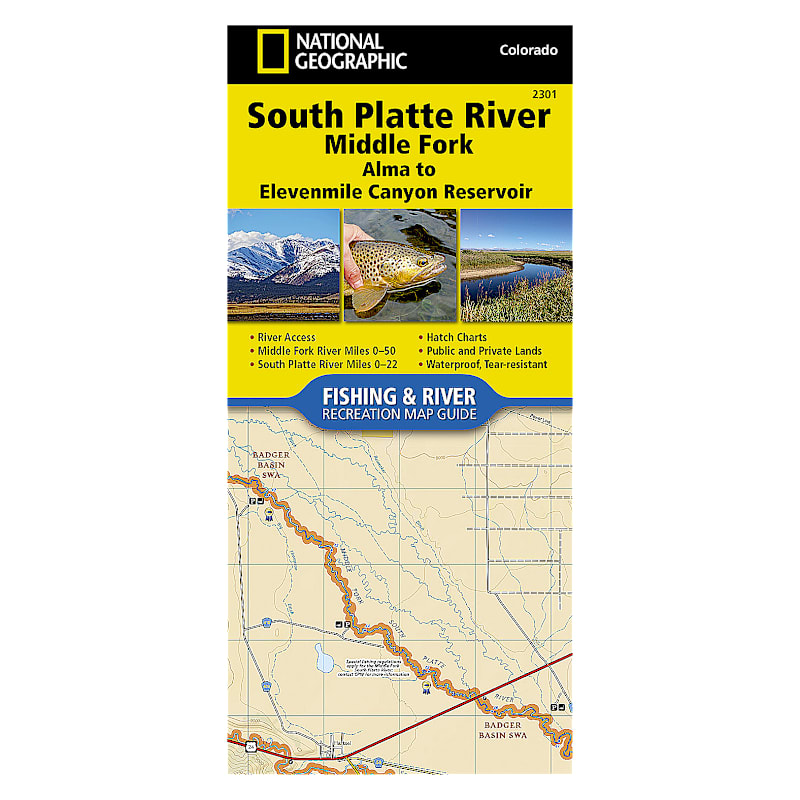 National Geographic Fishing and River Recreation Map Guide Series Maps