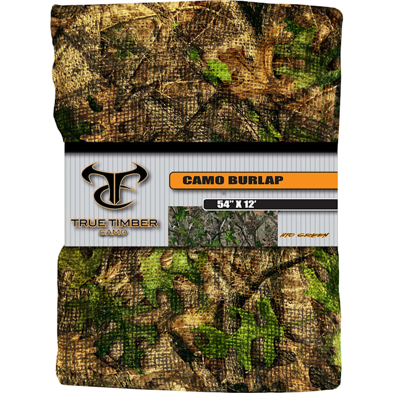 Camo Burlap Blind Fabric