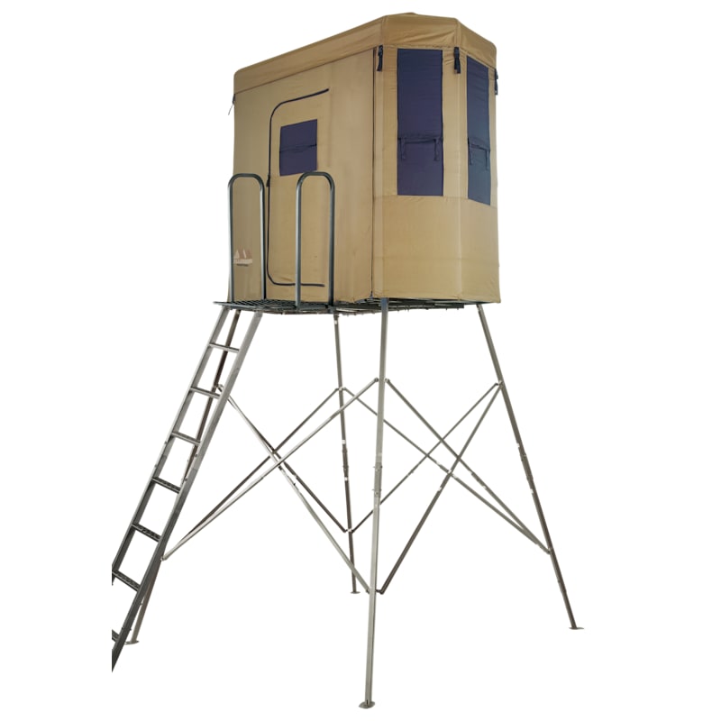 Millennium Treestands Q-230 Buck Hut Shooting House Blind and Tower Combo