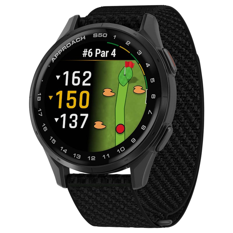 Garmin Approach S50 GPS Golf Smartwatch with ComfortFit Nylon Band