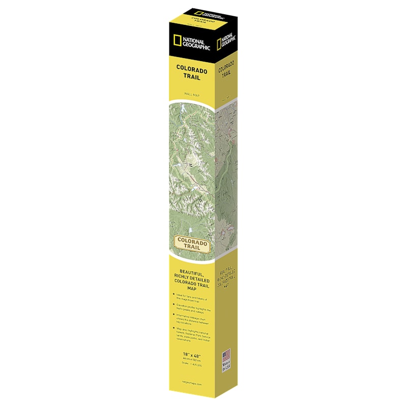 National Geographic Large Trail Wall Map in Gift Box