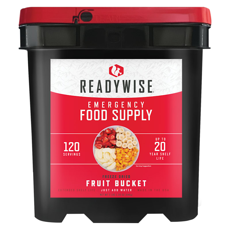 Readywise 120-Serving Freeze-Dried Fruit Bucket