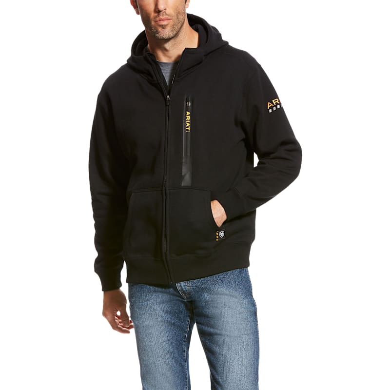 Ariat Rebar Workman Full-Zip Long-Sleeve Hoodie for Men