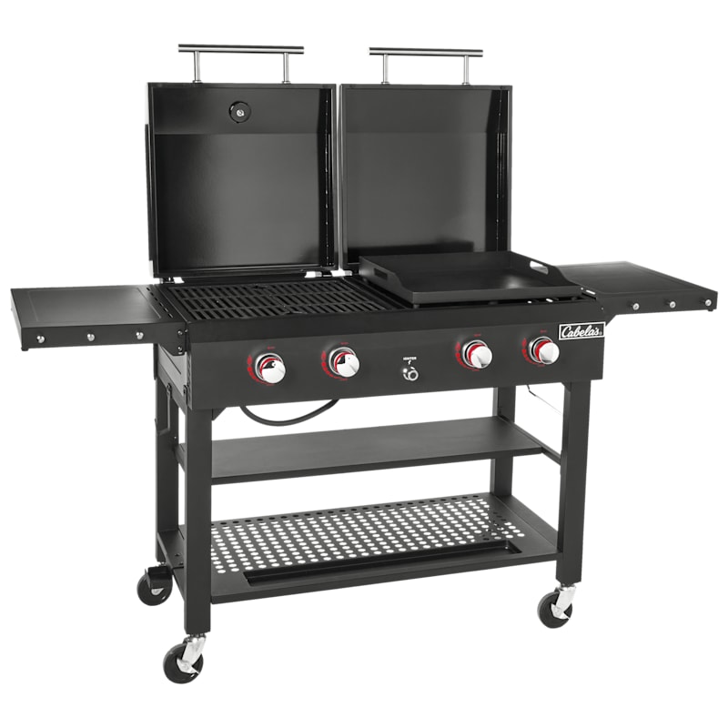 Cabela's Deluxe 4-Burner Grill and Griddle Combo