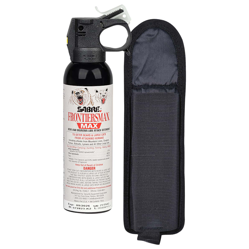 SABRE Frontiersman MAX Bear Spray with Belt Holster