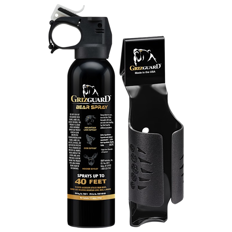 UDAP GrizGuard Bear Spray Single Pack with Holster