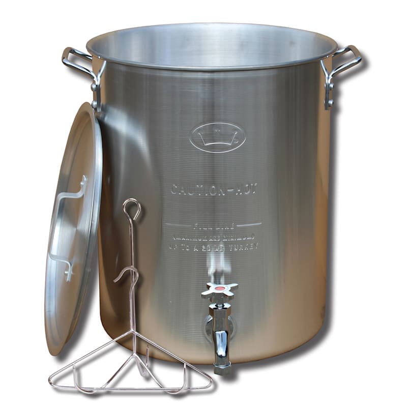 King Kooker 30-Quart Aluminum Turkey Pot with Spigot