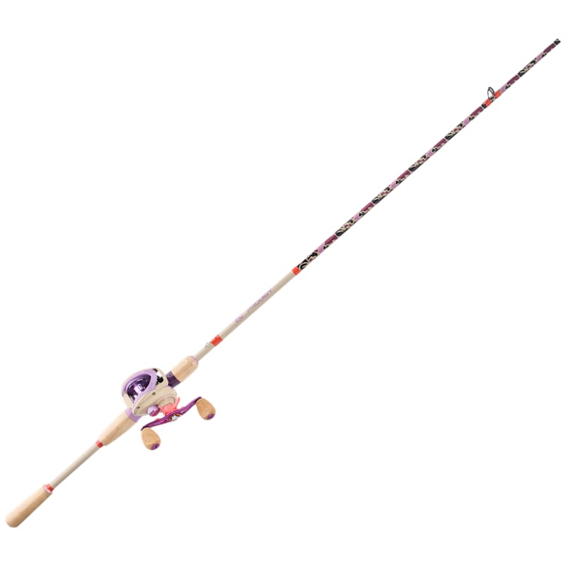 Bass Pro Shops Prodigy Baitcast Combo in Purple Camo