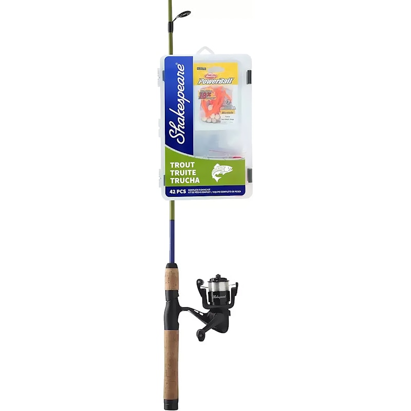 Shakespeare Catch More Fish Trout Spinning Rod and Reel Combo