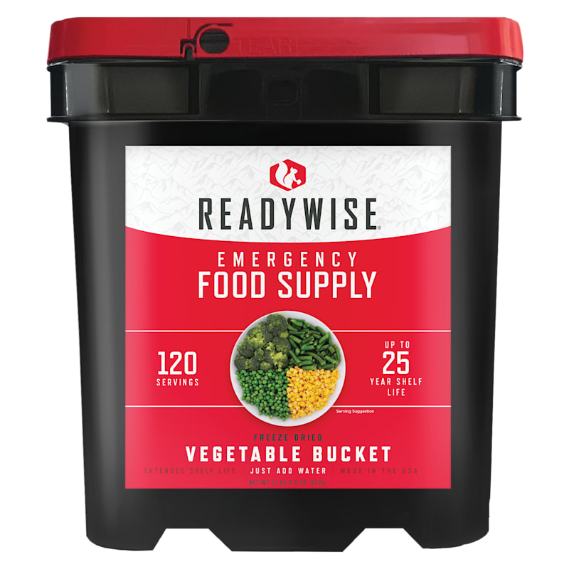 Readywise 120-Serving Freeze-Dried Vegetable Bucket