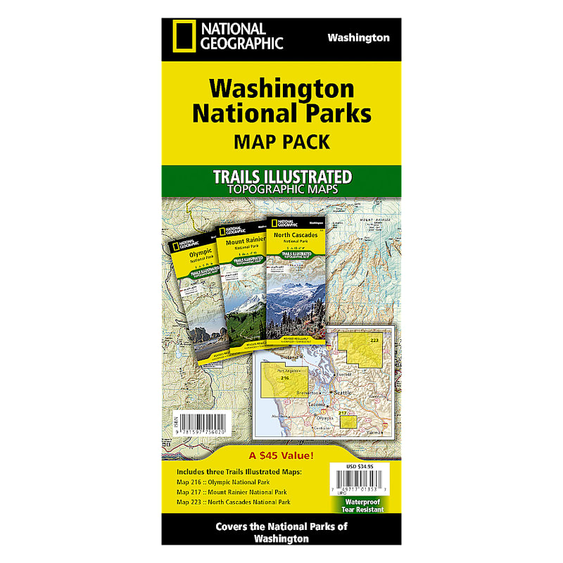 National Geographic National Parks Illustrated Trails Topographic Map Bundle