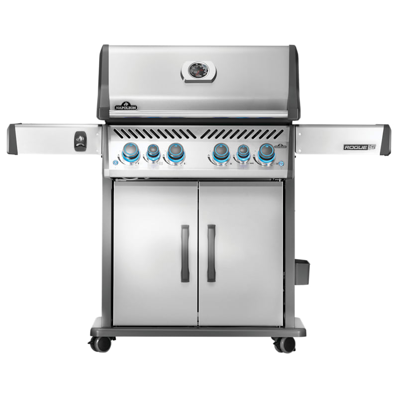 Napoleon Rogue PRO-S 525 4-Burner Stainless Steel Propane Grill with Infrared Side Burner and Rear Burner