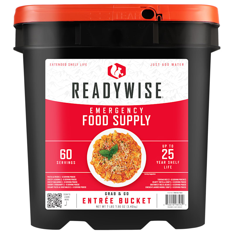 ReadyWise Entree Bucket Emergency Food Supply