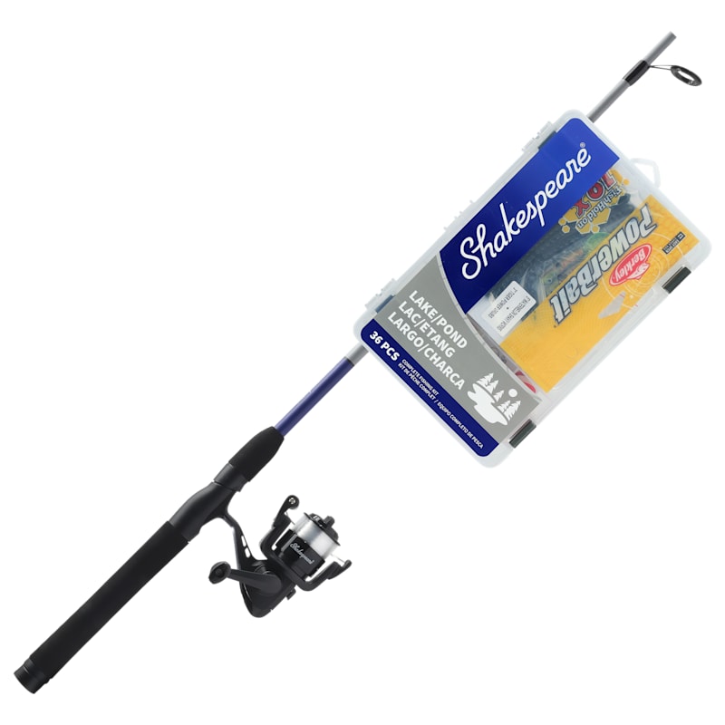 Shakespeare Catch More Fish Lake Pond Spinning Rod and Reel Combo