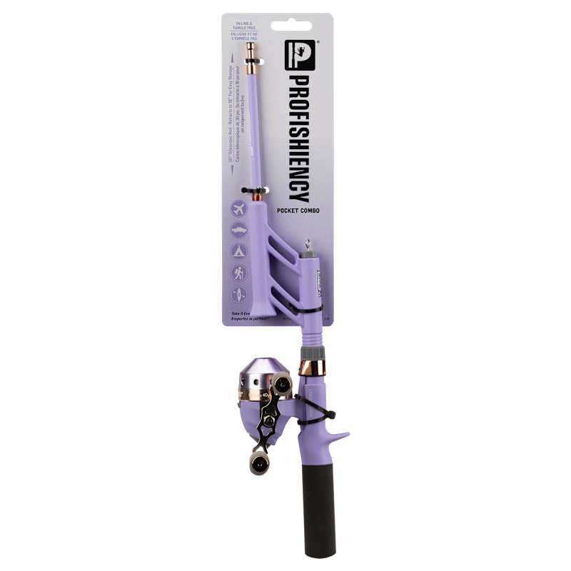 ProFISHiency Lavender Pocket Spincast Combo